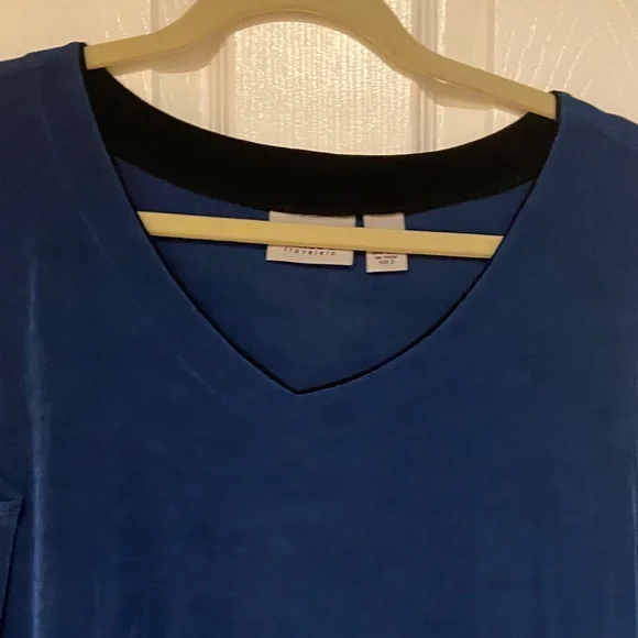 Chico's Travelers Blue Ensemble 3 Pieces Size 2 - Picture 6 of 10